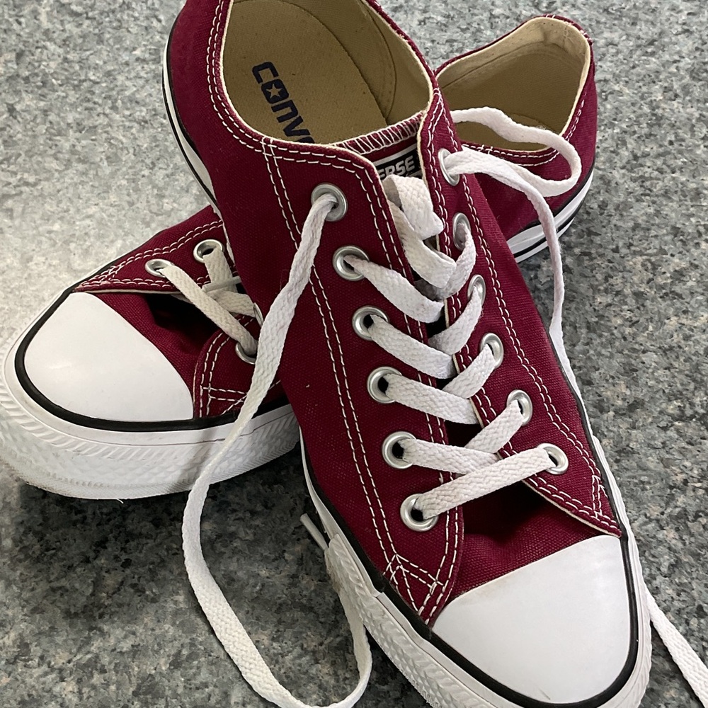 Converse All Star low top sneakers. Like new.